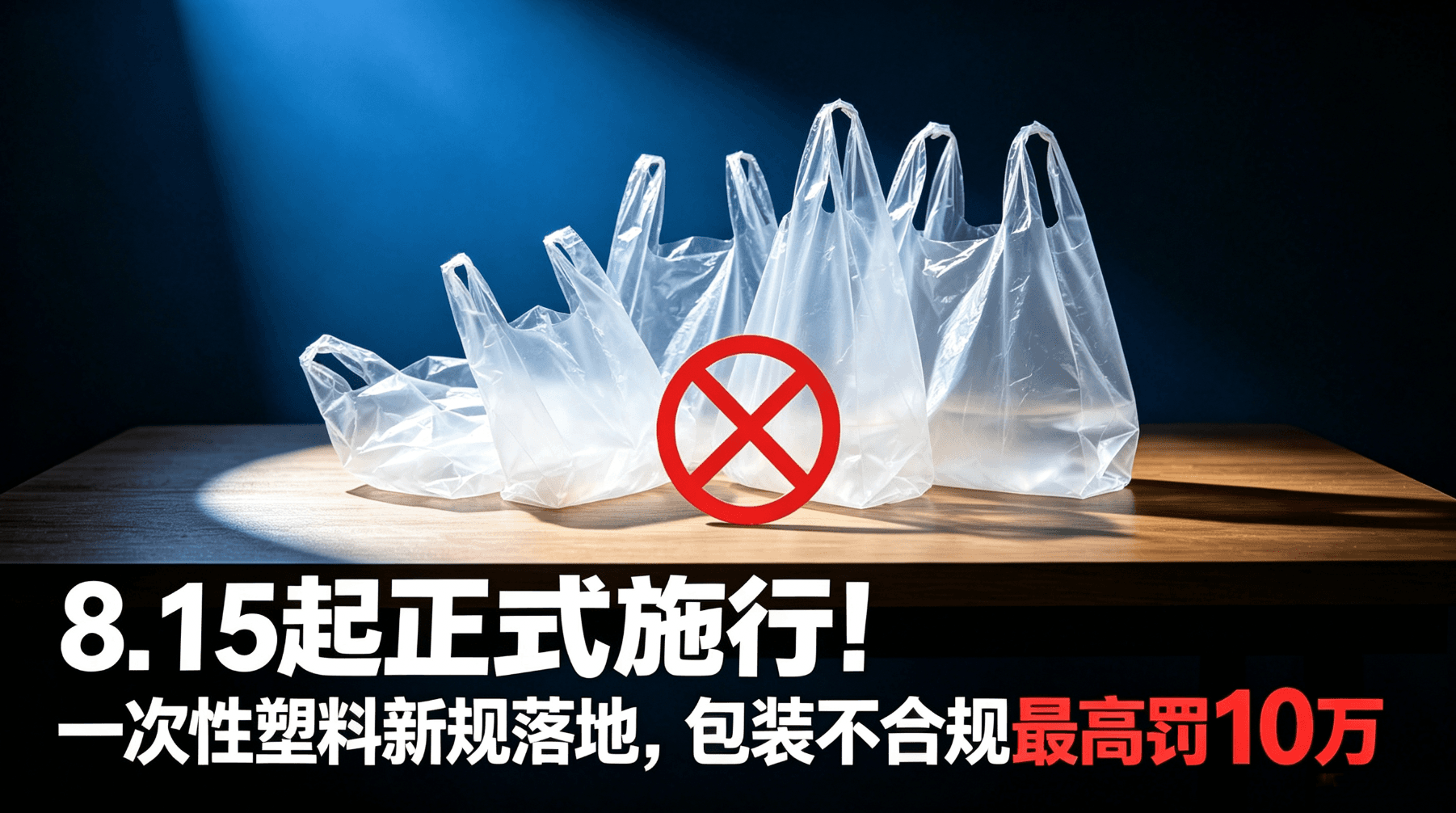 8月15日正式施行!一次性塑料新规落地,包装不合规最高罚10万 8月15日正式施行!一次性塑料新规落地,包装不合规最高罚10万