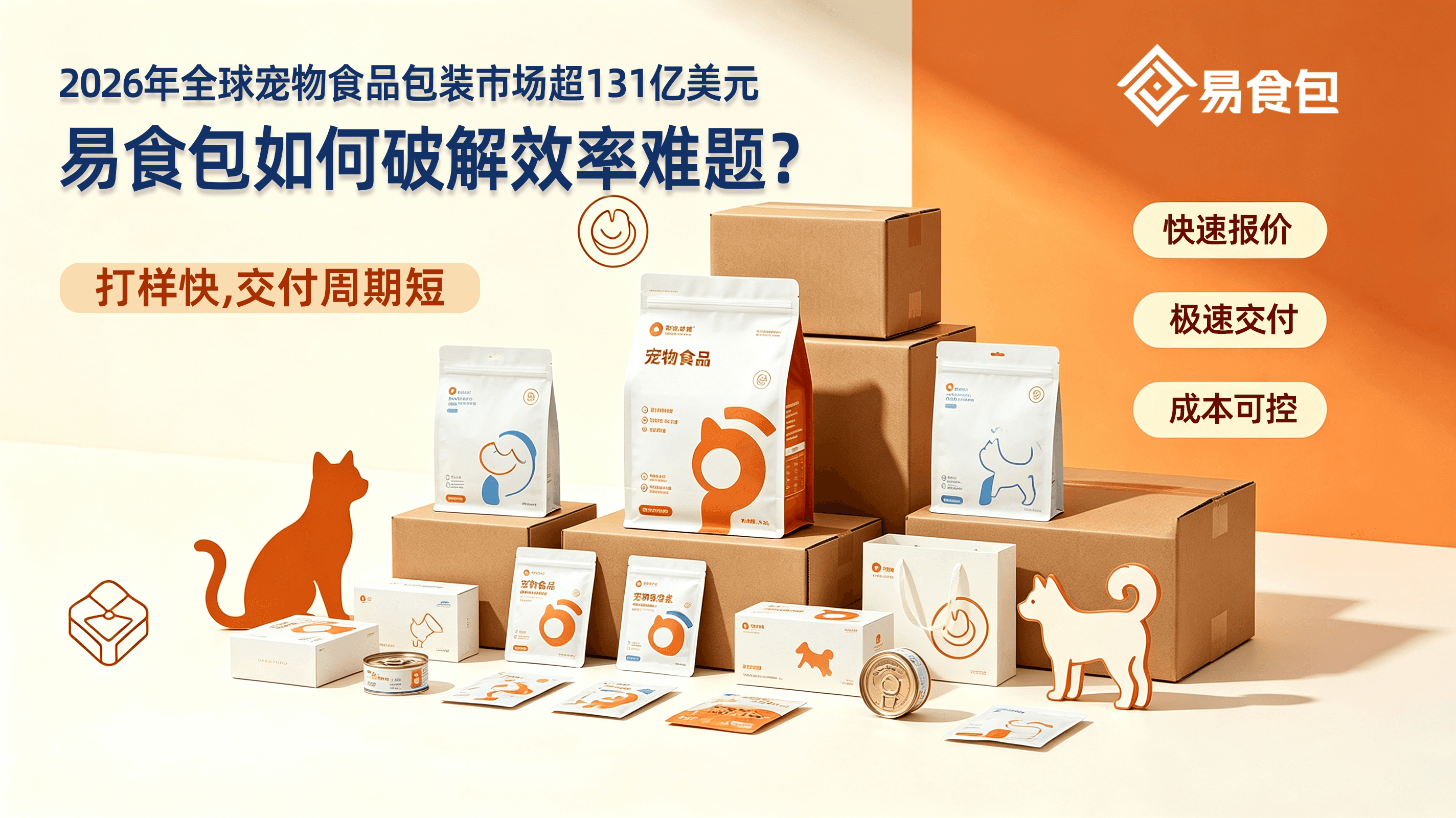 超百亿美元宠物包装市场,易食包如何破解效率难题? 超百亿美元宠物包装市场,易食包如何破解效率难题?